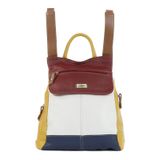 Mochila Feminina Anti Furto Notebok Em Couro Legitimo Color