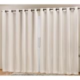 Cortina Blackout Prime 3,00x2,70 Corta Luz Sala Quarto Bege