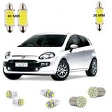 Kit Lâmpada Led Fiat Punto Teto Placa Ré