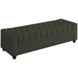 Recamier Calçadeira Bau 160 Cm Pes Mdf Parri Linho Sl 74 Peer Sl 74