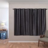 Cortina Blackout 2,80x1,60 Voal Corta Luz Sala Quarto Preto