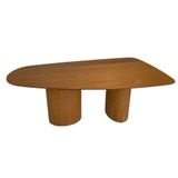 Mesa De Jantar Orgânica Duo 198x122cm Freijo