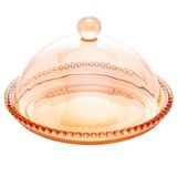Queijeira De Cristal Gourmet Pearl Âmbar 20 Cm Wolff