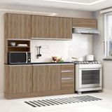 Cozinha Compacta Poliman Paris Com 9 Portas 2 Gavetas E 6 Prateleiras