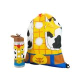 Garrafa Woody Toy Story 450ml Mochila Tipo Saco 30x43cm