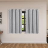 Cortina Blackout 2,00x1,40 Voal Corta Luz Sala Quarto Cinza