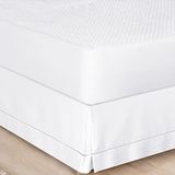 Saia Para Cama Box King 1 Peça Palito Percal 180 Fios Branco
