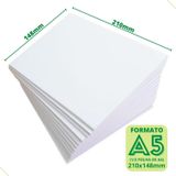 Papel Offset A5 Branco 500 Folhas Sulfite 75g Chambril Top