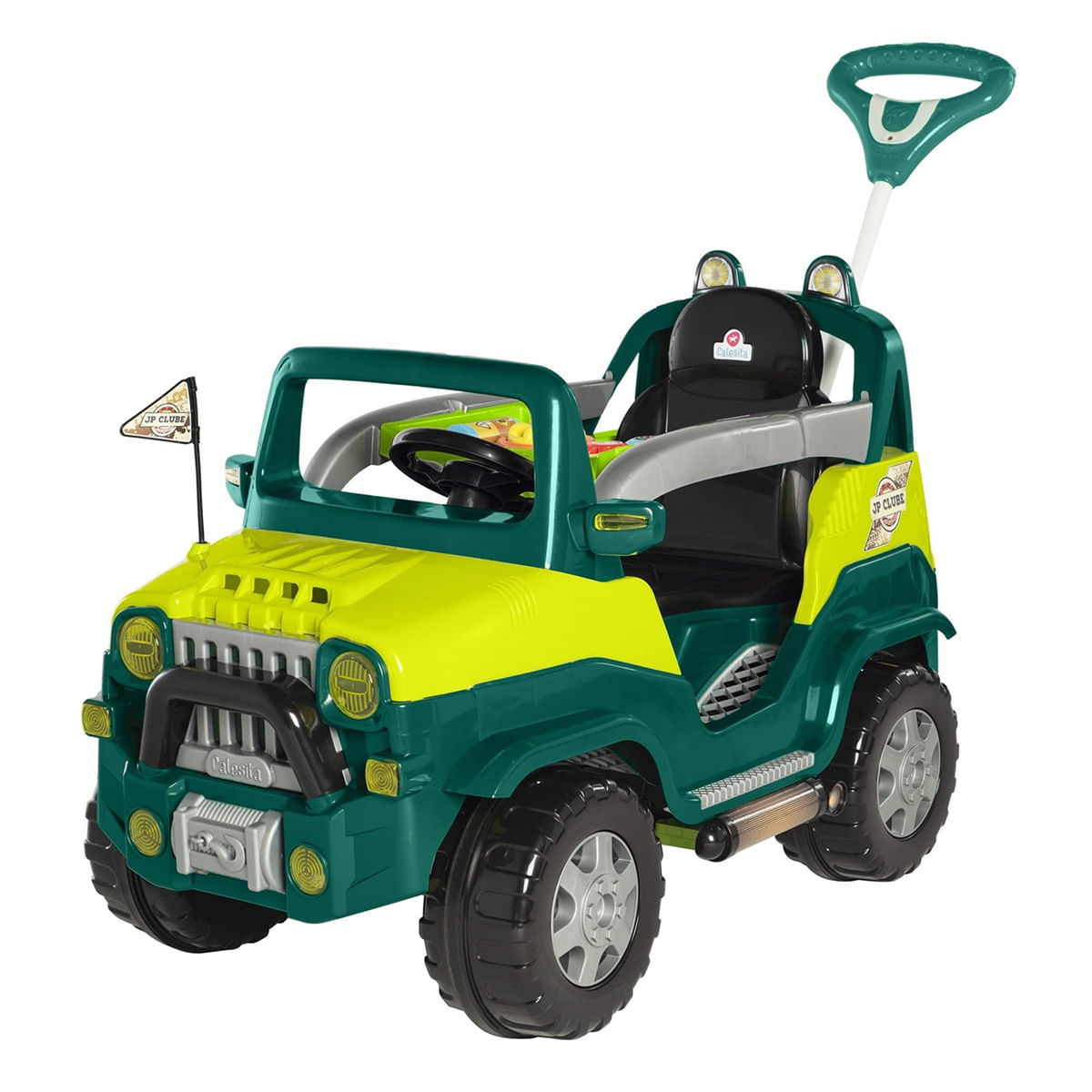 Carrinho Infantil Passeio/pedal Diipi Calesita 2 Em 1 Off Road