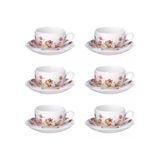 Xicara De Cha Le Jardin 160ml 6pc Hauskraft