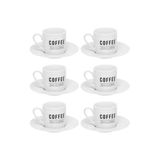 Xicara De Cafe Manhattan Branco 80ml 6pcs