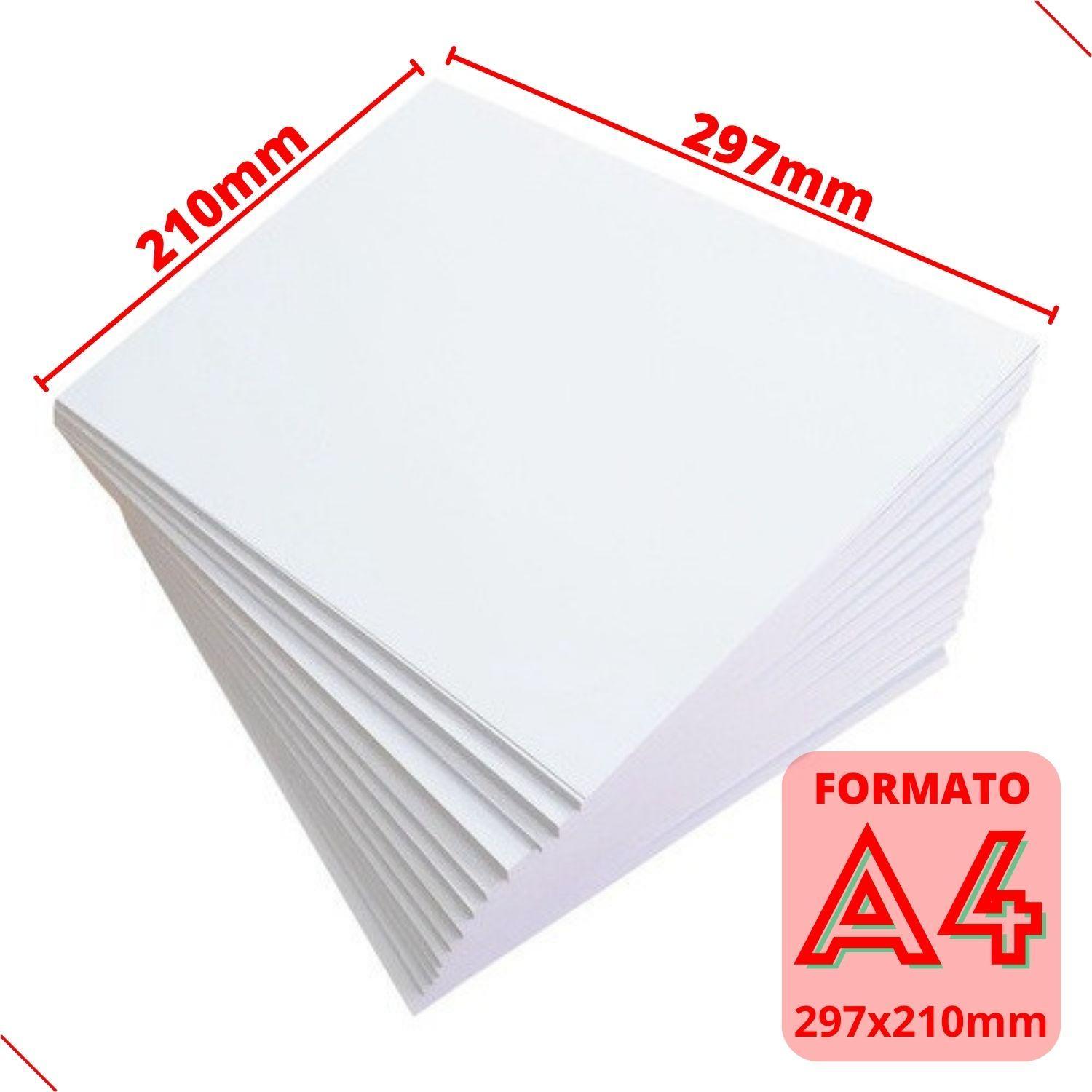 Papel Offset A4 Branco 100 Folhas Sulfite 180g Chambril Top