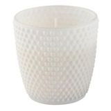 Vela Perfumada Aromática Decorativa Copo De Vidro Poá Branco