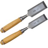 Kit 2 Formão Para Entalhe 32 E 38mm Aço Forjado Profissional