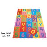 Tapete EVA Tatame Alfanumerico Texturizado 36 Pecas