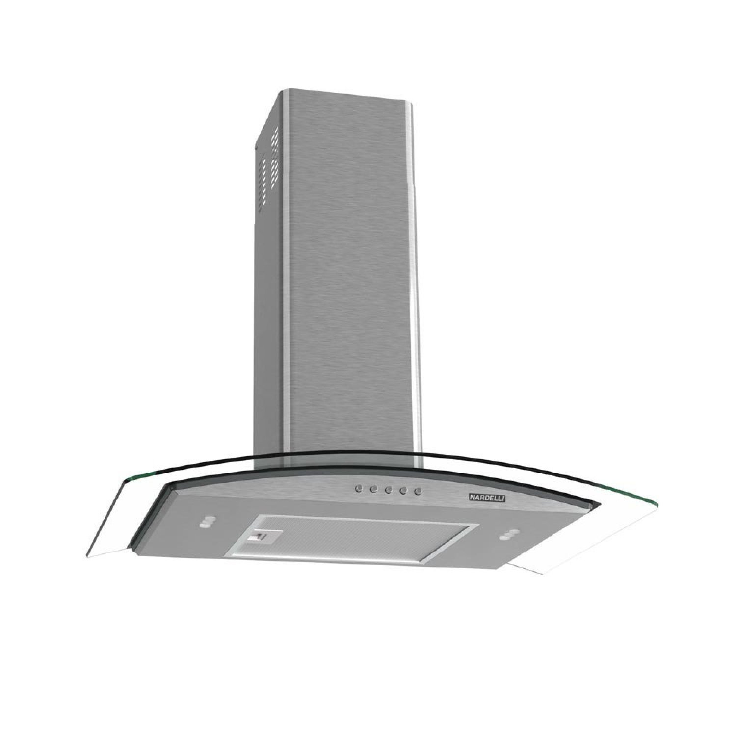 Coifa De Parede Vidro Curvo Mecânico 70cm 220v Nardelli