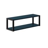 Prataleira Nicho Estilo Industrial Metal Mdf Duplo 60cm Azul