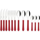 Faqueiro Tramontina Aço Inox Leme 12 Pç Vermelho