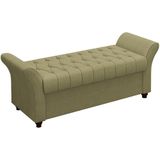 Recamier Calçadeira Bau 140 Cm Pes Mdf Ogeo Linho Sl 75 Peer Sl 75