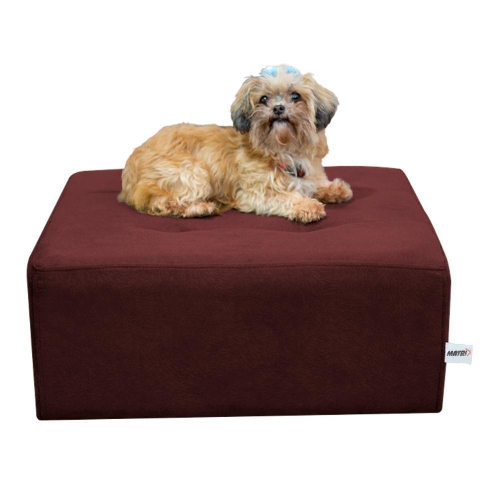 Cama Box Para Cachorro E Pet Quadrado Confortável Com Pés Com Alumínio Matrix Veludo Vinho Marinho é boa?