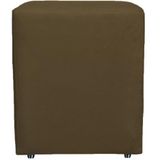 Puff Quadrado Cubo Banqueta Decorativo Utilize - Marrom