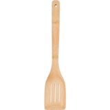 Espatula Vazada De Bambu 30cm Marrom