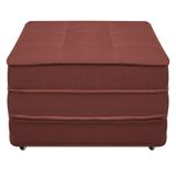 Puff Cama Solteiro Dobrável Camilla Veludo Slim Goiaba - Outlet