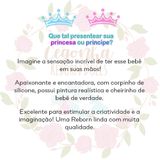 Bebe Reborn Realista Menina Loira Enxoval Completo Com Bolsa