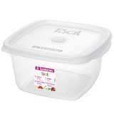 Pote 800ml Quadrado Plástico Vai Freezer Microondas Sanremo