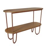 Aparador Requinte Pés De Aço Tubolar 120 Cm Canela/cobre Canela/cobre