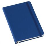 Caderneta Anotação Sem Pauta Com Elástico 21x14cm Azul