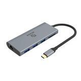 Adaptador Conversor Usb-c Para Hdmi 4k, 3 Portas Usb, Akasa