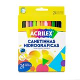 Canetinha Hidrografica Acrilex Com 24 Cores - 06903