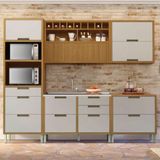 Cozinha Imperatriz 5 Pcs Torre Quente Freijo/off White Nesher