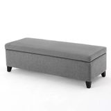 Recamier Bau Veneza 1,20m Suede Cinza - Clique Decor