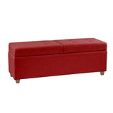 Recamier Bau Paris 1,20m Suede Vermelho - Clique Decor