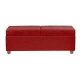 Recamier Bau Paris 1,40m Suede Vermelho - Clique Decor