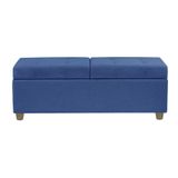 Recamier Bau Paris 1,20m Suede Azul Marinho - Clique Decor