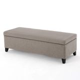 Recamier Bau Veneza 1,20m Suede Bege - Clique Decor