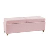 Recamier Bau Paris 1,40m Suede Rosa Bebe - Clique Decor