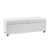 Recamier Bau Paris 1,40m Suede Branco - Clique Decor