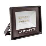 Refletor Led Smart Luz Verde 10w Preto Bivolt Lumanti