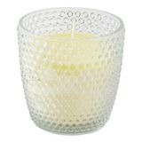 Vela Perfumada Aromatizada Decorativa Copo Vidro Poá Incolor