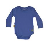 Body Infantil com Proteção Solar UV 50+ Manga Longa Azul Real Vitho