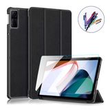 Capa Couro + Película + Caneta Redmi Pad 10.6 2022