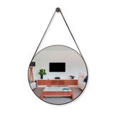 Espelho Redondo Adnet 40cm Com Alça + Suporte