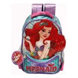 Mochila Sereia Infantil Feminina Escolar Costas Aulas Dl1464