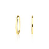 Brinco Argola Redonda 1,5 Cm Em Ouro 18k