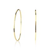 Brinco Argola Fio 4,3 Cm Em Ouro 18k