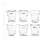 Jogo 6 Copos De Shots De Parede Dupla 100ml Bugatti